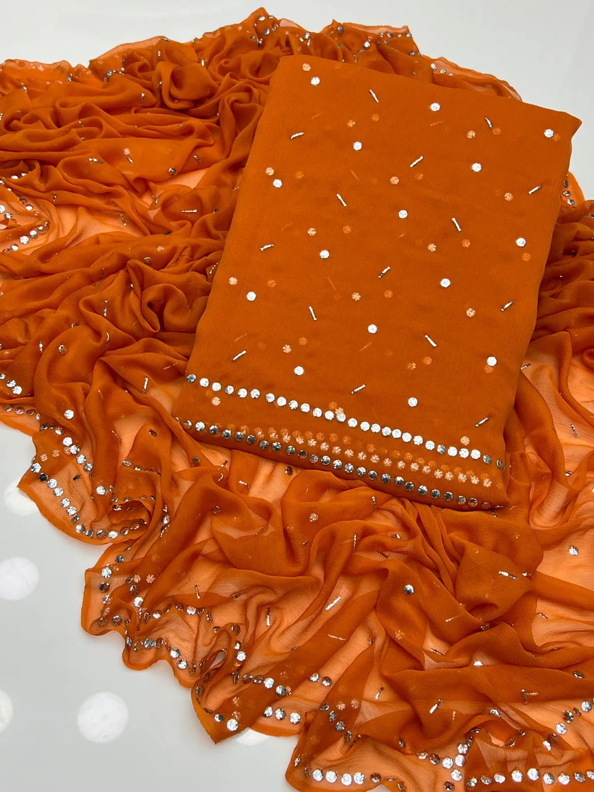 Handmade Button Chawal Mukesh Work 2 pc